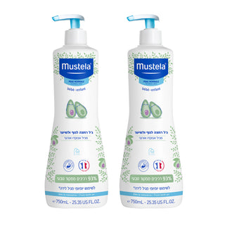 מארז ג׳ל רחצה לגוף ולשיער 750 מ״ל | Mustela